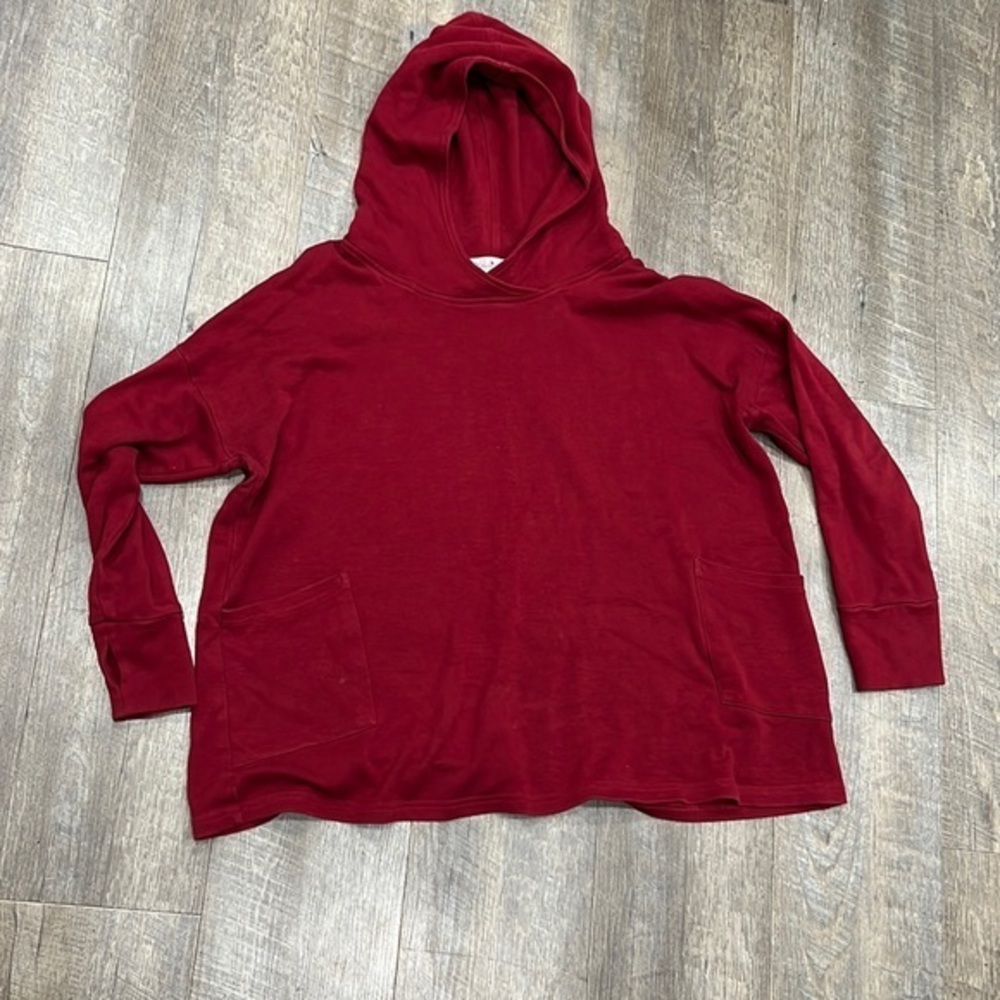 Yala Maroon Small/ Medium pullover hoodie sweatshirt sweater lounge yoga wear